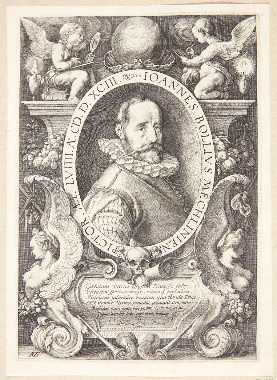 Hans Bol by Hendrick Goltzius