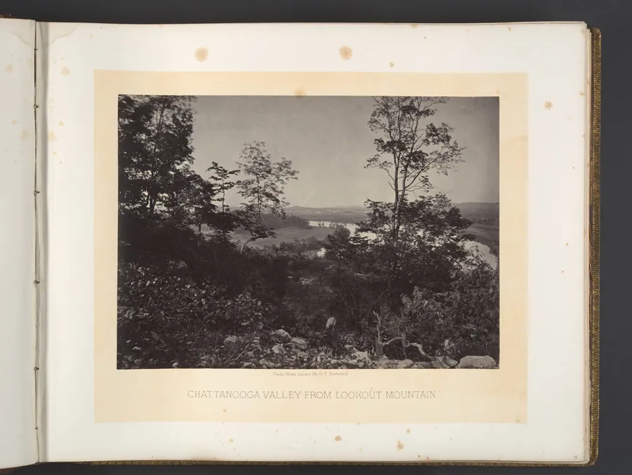 Chattanooga Valley from Lookout Mountain by George N. Barnard