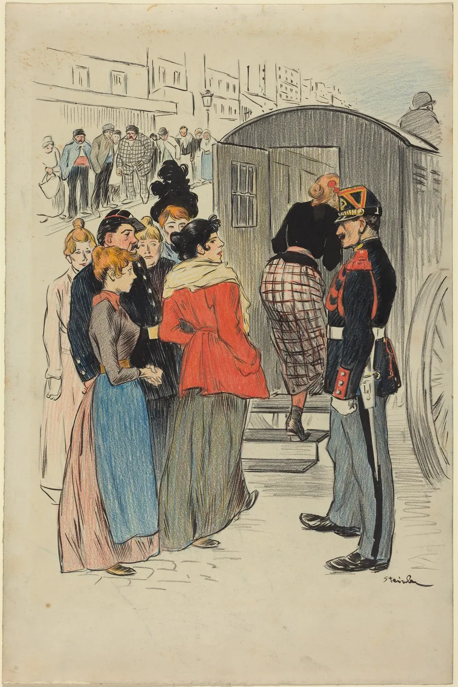La Rafle by Théophile Alexandre Steinlen