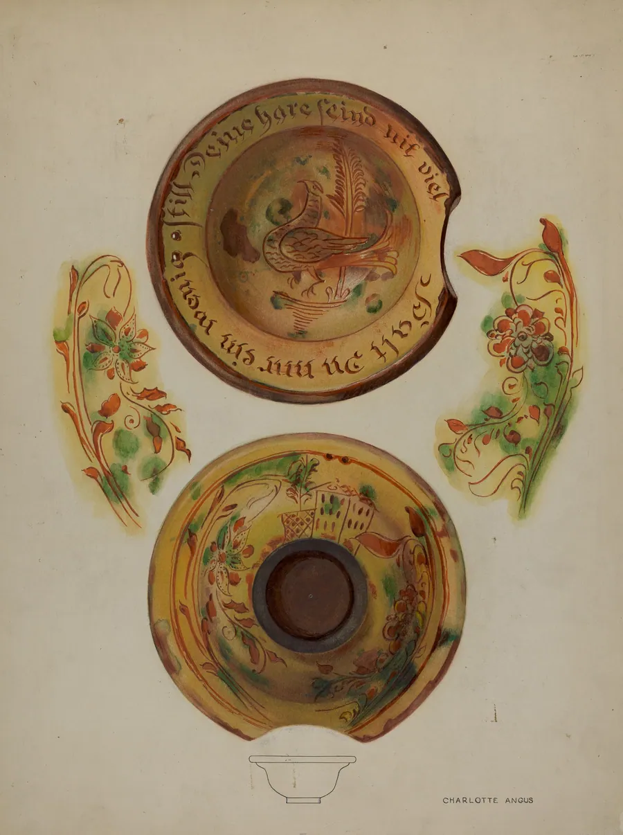 Pa. German Shaving Basin by Charlotte Angus