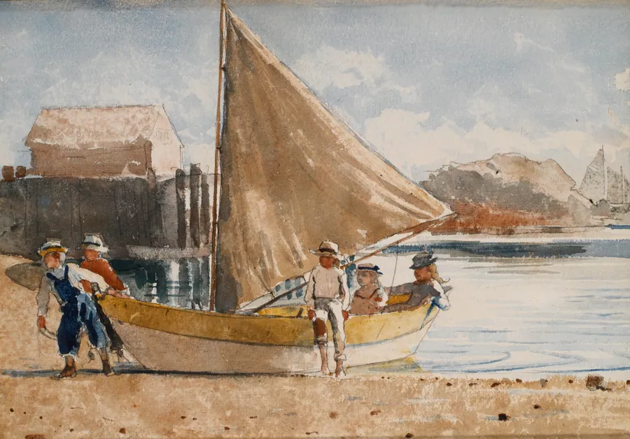 Summertime by Winslow Homer, born Boston, MA 1836-died Prout's Neck, ME 1910