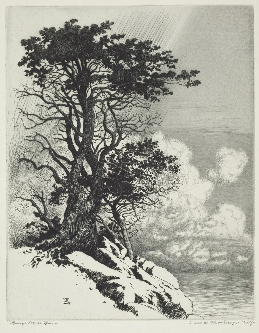 Coast at Monterey, California by George Elbert Burr