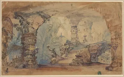 A Fantastic Underground Temple (Aladdin's Cave?)