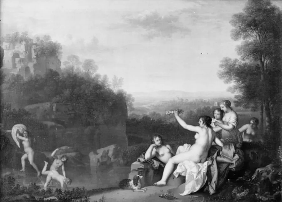 Diana og hendes nymfer by Daniel Vertangen