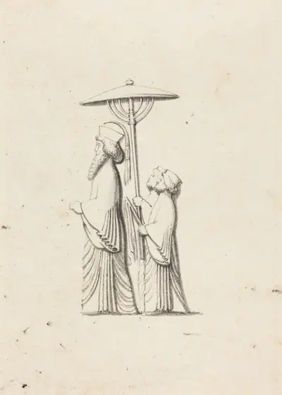 Sculpture at Persepolis, from Le Bruyn's Travels
