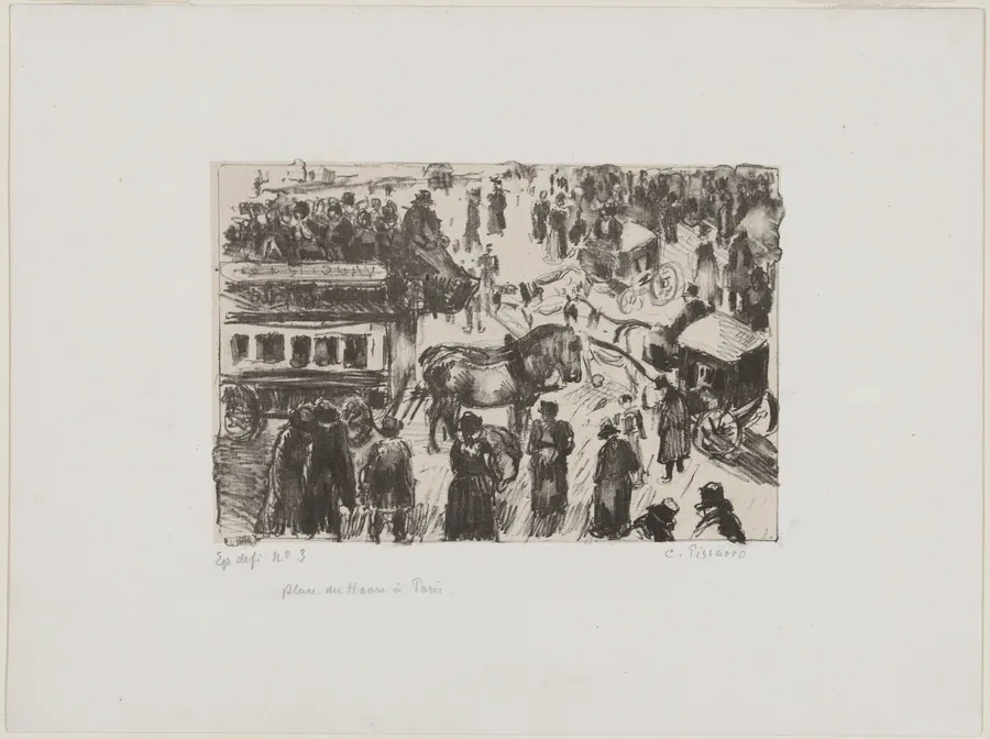 Place du Havre à Paris by Camille Pissarro