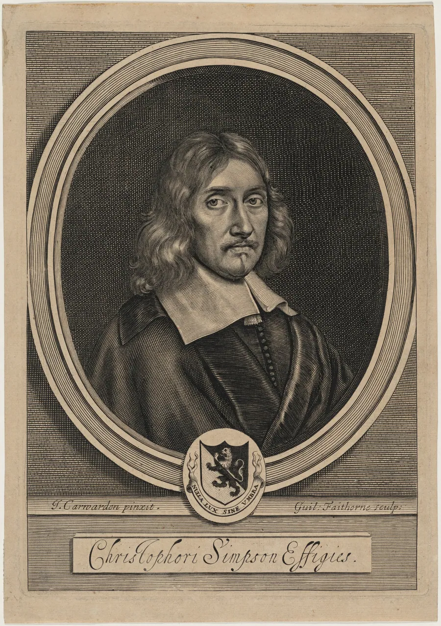 Christopher Chelys Simpson by William Faithorne