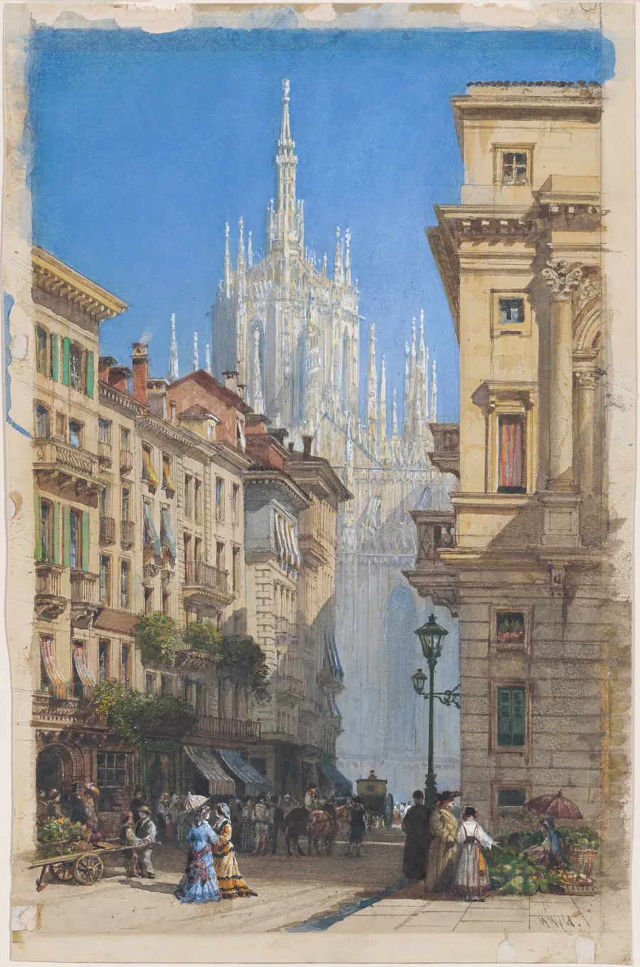 The Duomo in Milan from a Side Street by William Wyld