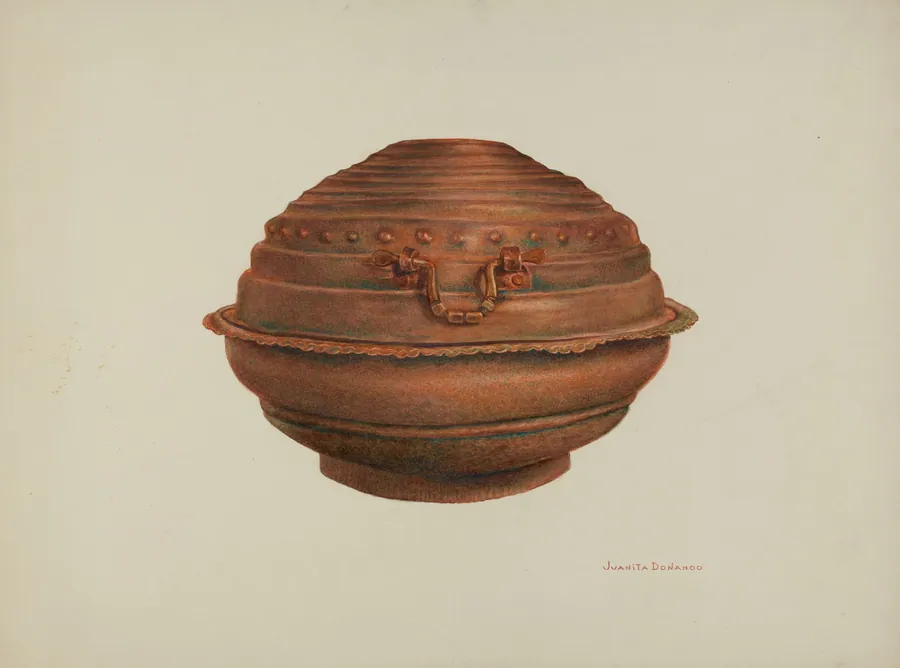 Copper Baptismal Font by Juanita Donahoo