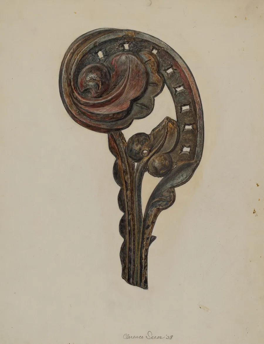 Perforated Scroll by Clarence Secor