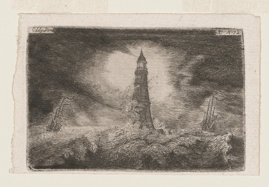 Eddystone Lighthouse by John Clerk, of Eldin
