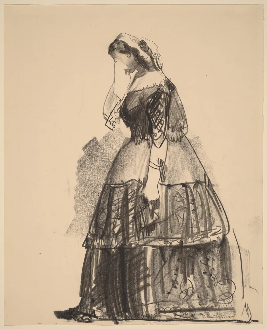 Lady of 1860 - The Actress by George Bellows