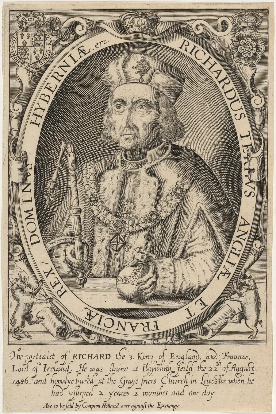 Richard III of England by Renold Elstrack