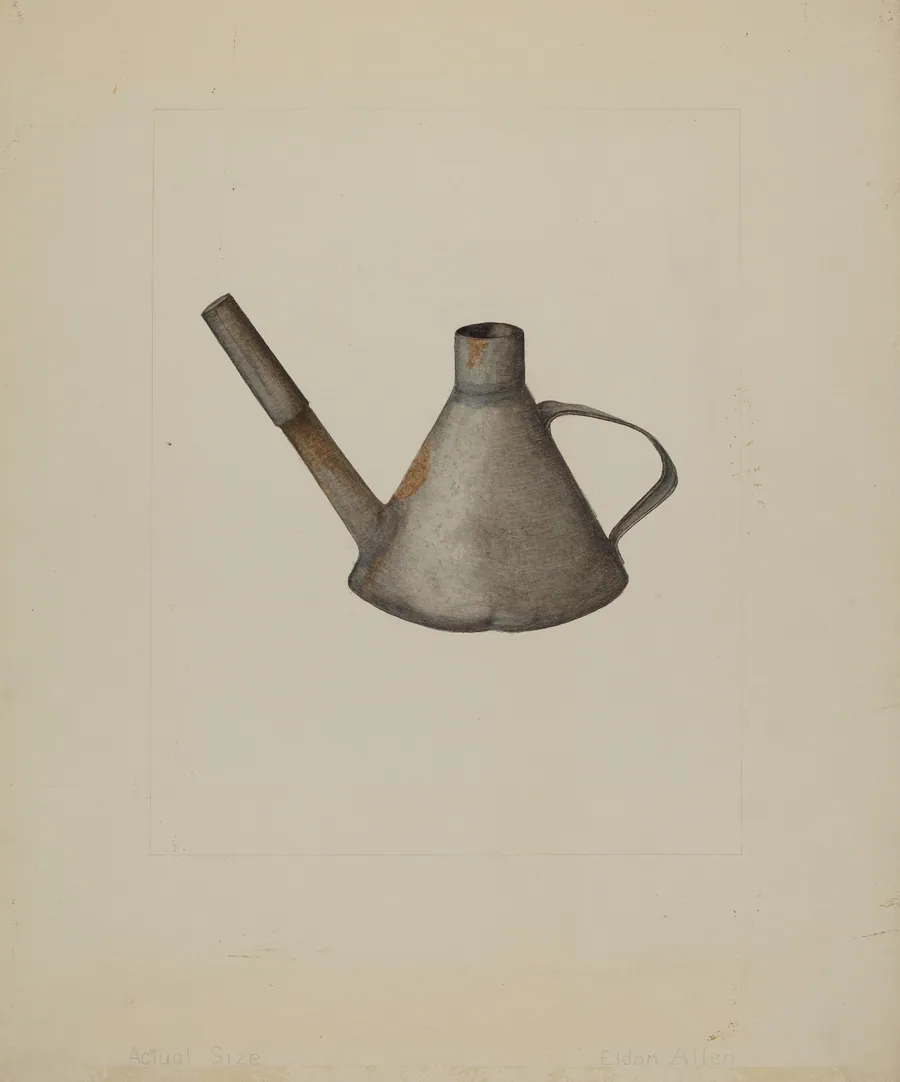 Tin Lamp by Eldon Allen