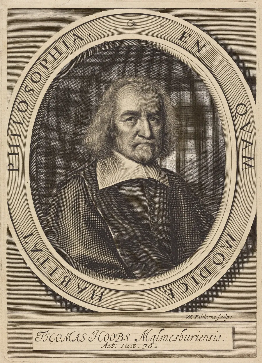 Thomas Hoobs (Thomas Hobbes) by William Faithorne