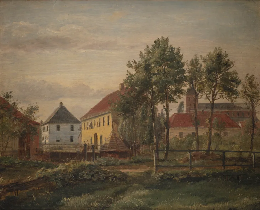 Munkemølle i Odense by Dankvart Dreyer