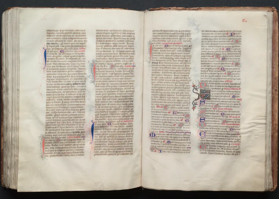 The Gotha Missal:  Fol. 133v, Text by Master of the Boqueteaux