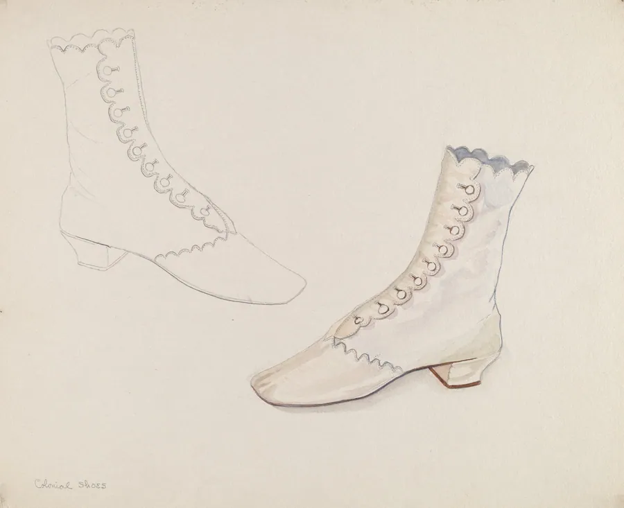 Quaker Wedding Shoes by Gwyneth King