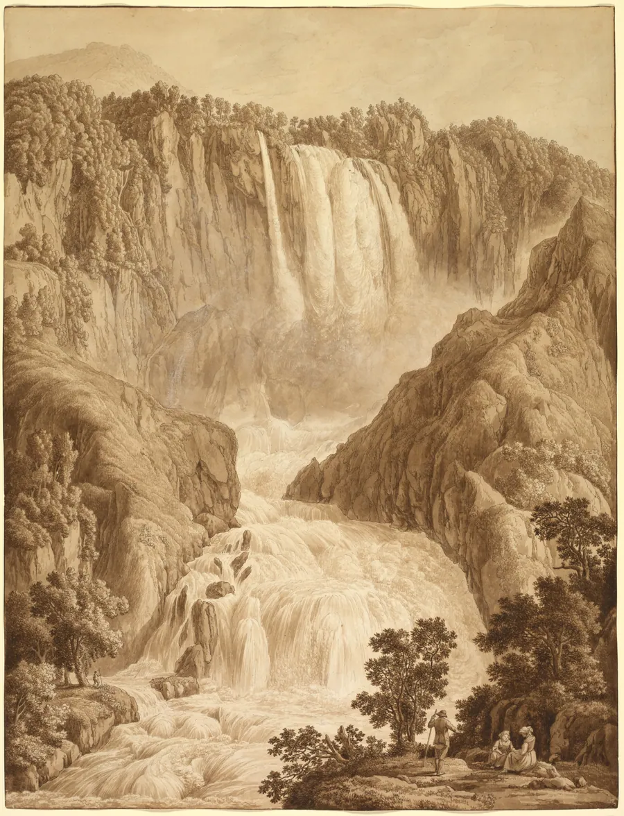 The Waterfall of Marmore at Terni by Philipp Hackert