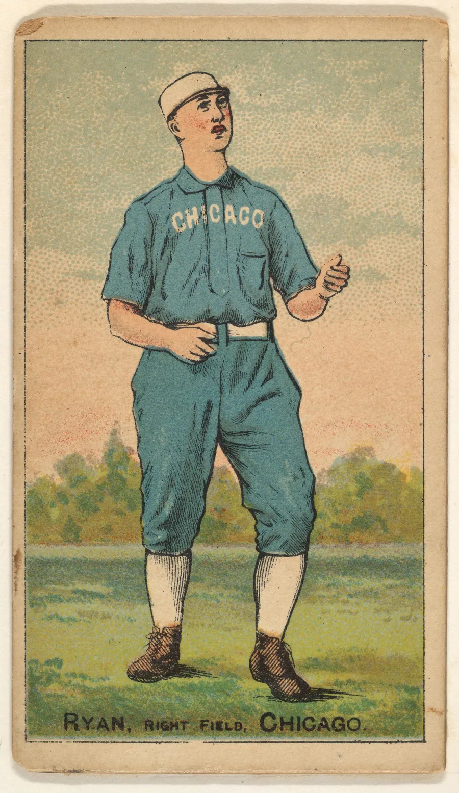 Ryan, Right Field, Chicago, from the Gold Coin series (N284) for Gold Coin Chewing Tobacco by D. Buchner & Co., New York