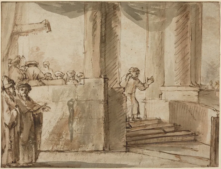 Judas Leaving the High Priest by Anonymous Artist
