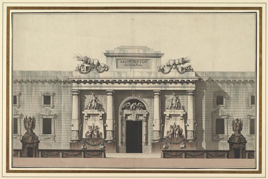 Elevation of the Entrance to an Arsenal by Jean Charles Delafosse