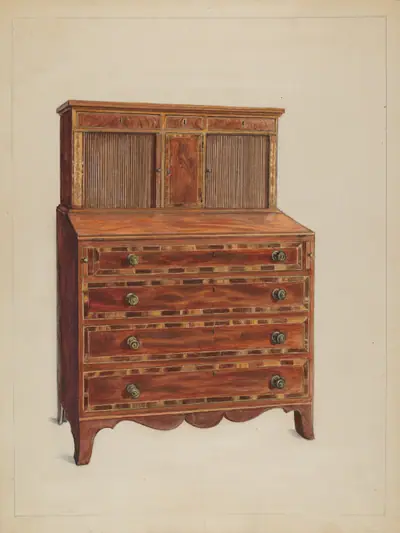 Tambour Desk