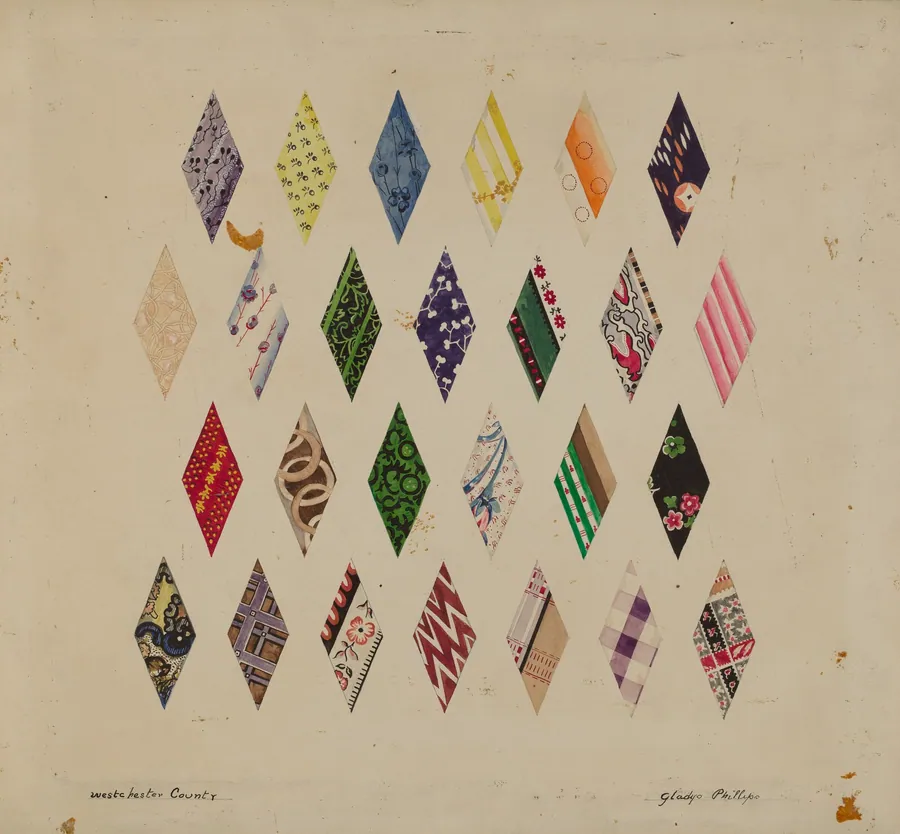 Details of Patchwork Quilt by Gladys Phillips