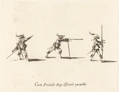 Taking the Firing Position with the Musket