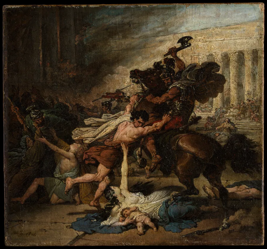 The Sack of Jerusalem by the Romans by François Joseph Heim