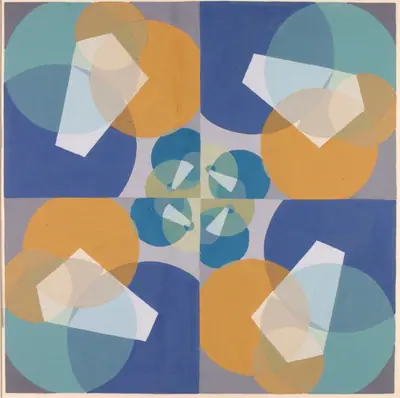 Green Squares (from series, the Mathematical Basis of the Arts)