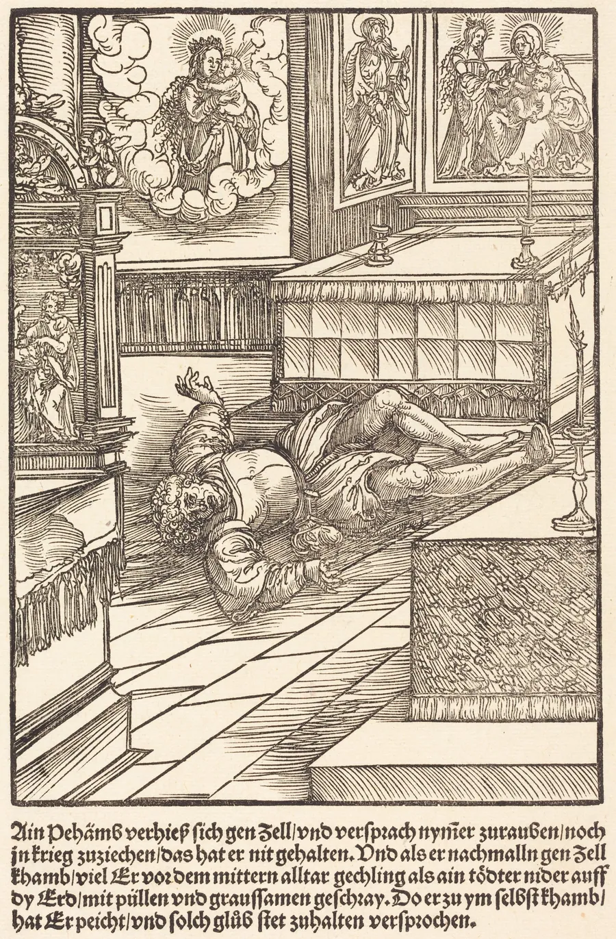 Ain Pehamss verheiss sich gen Zell ... by Master of the Miracles of Mariazell