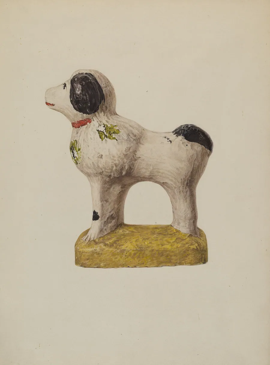 Chalkware Dog by Zabelle Missirian