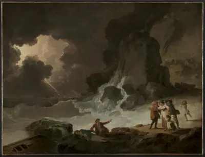 A Storm Behind the Isle of Wight