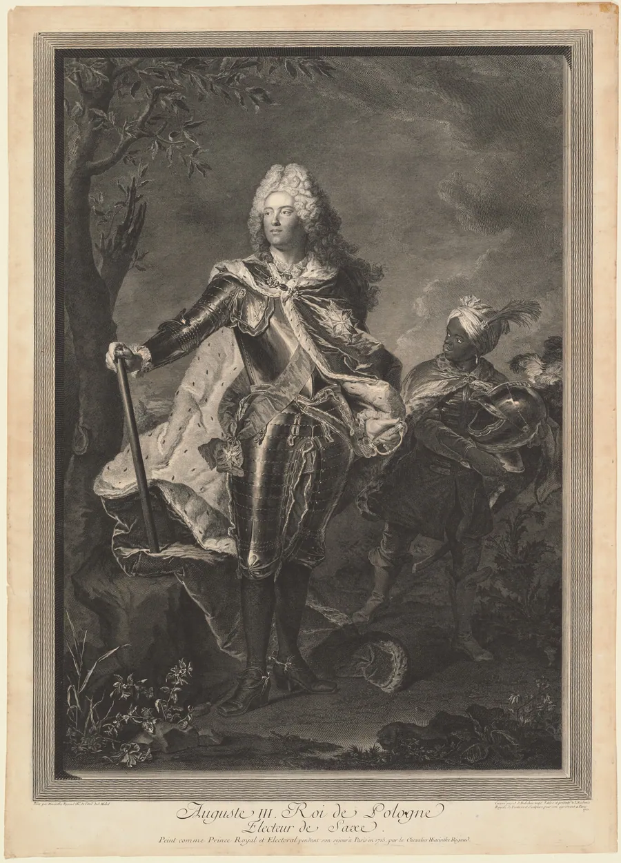 Auguste III. Roi de Pologne by Jean-Joseph Balechou