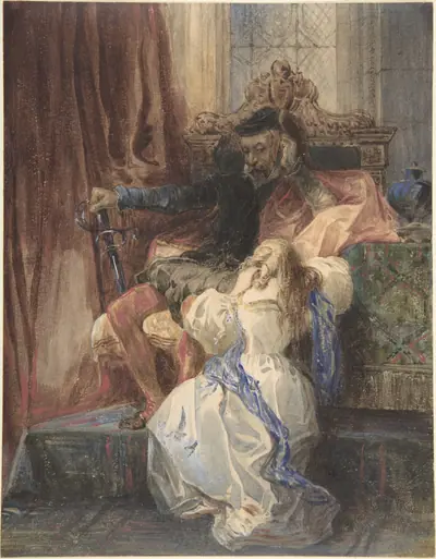 The Pardon Refused  (from Sir Walter Scott's "Kenilworth")