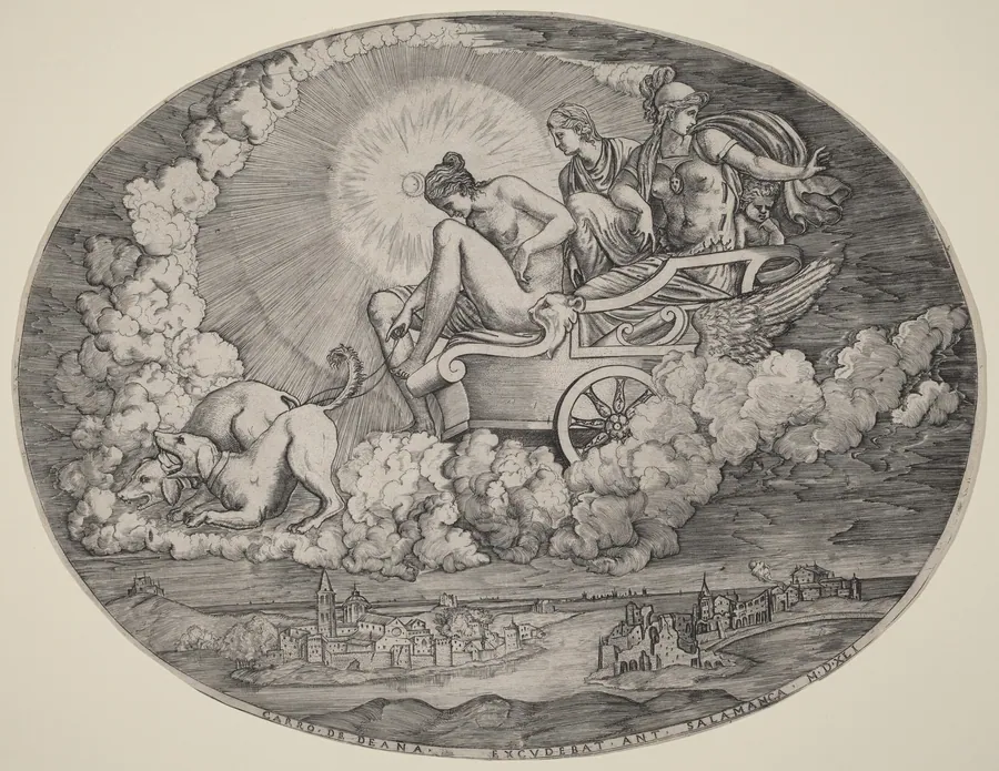 The Chariot of Diana by School of Marcantonio Raimondi