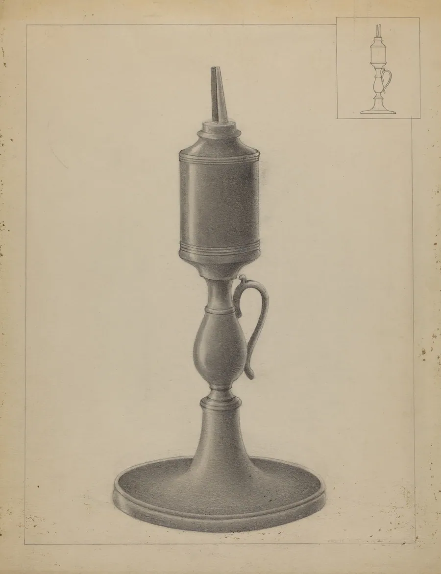 Whale Oil Lamp by Irene Malawicz