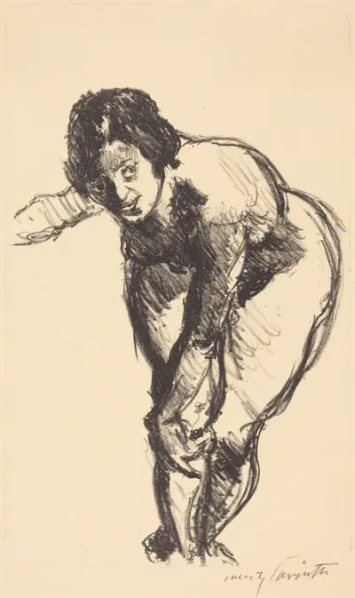 Gebeugter Akt (Nude Bending Forward)