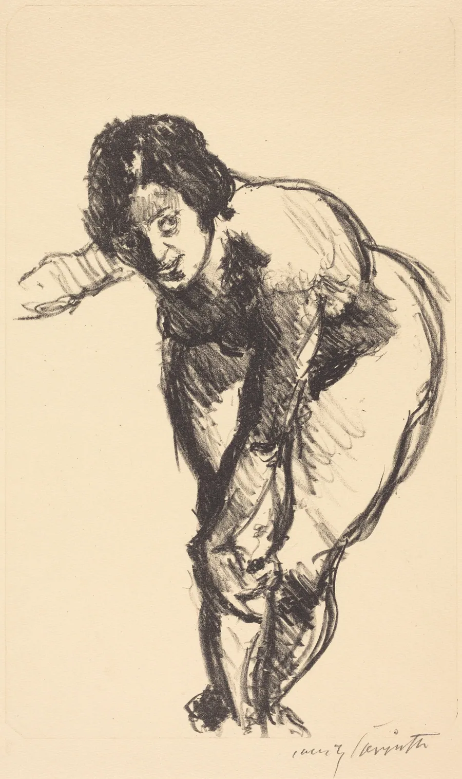 Gebeugter Akt (Nude Bending Forward) by Lovis Corinth