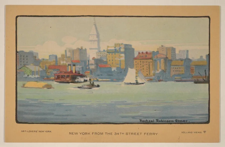 New York from the 34th Street Ferry by Rachael Robinson Elmer