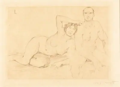 Zwei Menschen (Two Nudes)