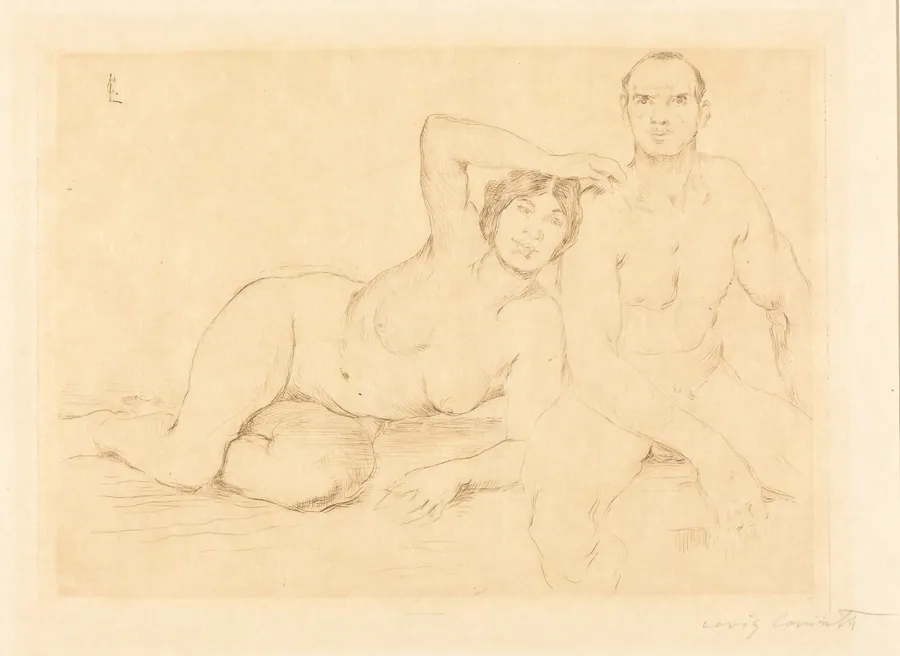 Zwei Menschen (Two Nudes) by Lovis Corinth