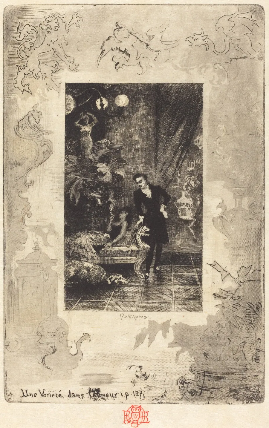 Une Variété dans l'Amour (A Change of Heart) by Félix-Hilaire Buhot