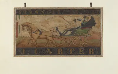 Inn Sign: "J. Carter" (verso)