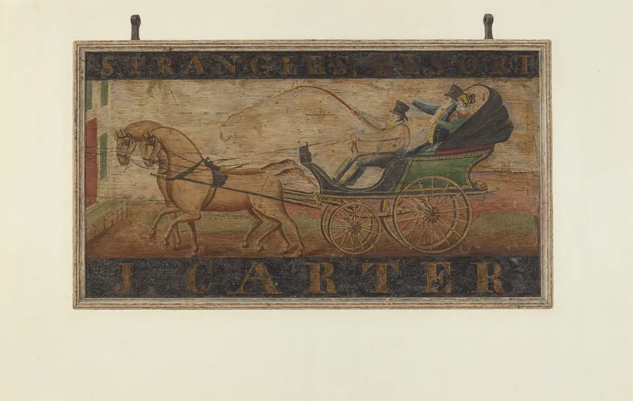 Inn Sign: "J. Carter" (verso) by John Matulis