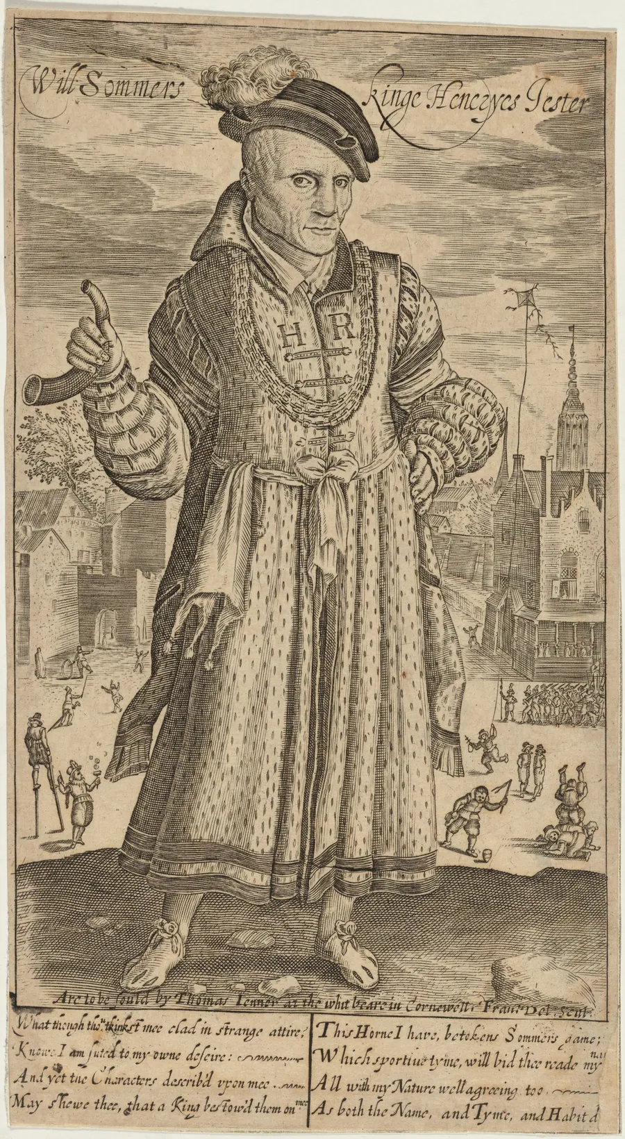 Will Sommers, Kinge Henryes Jester by Francis Delaram