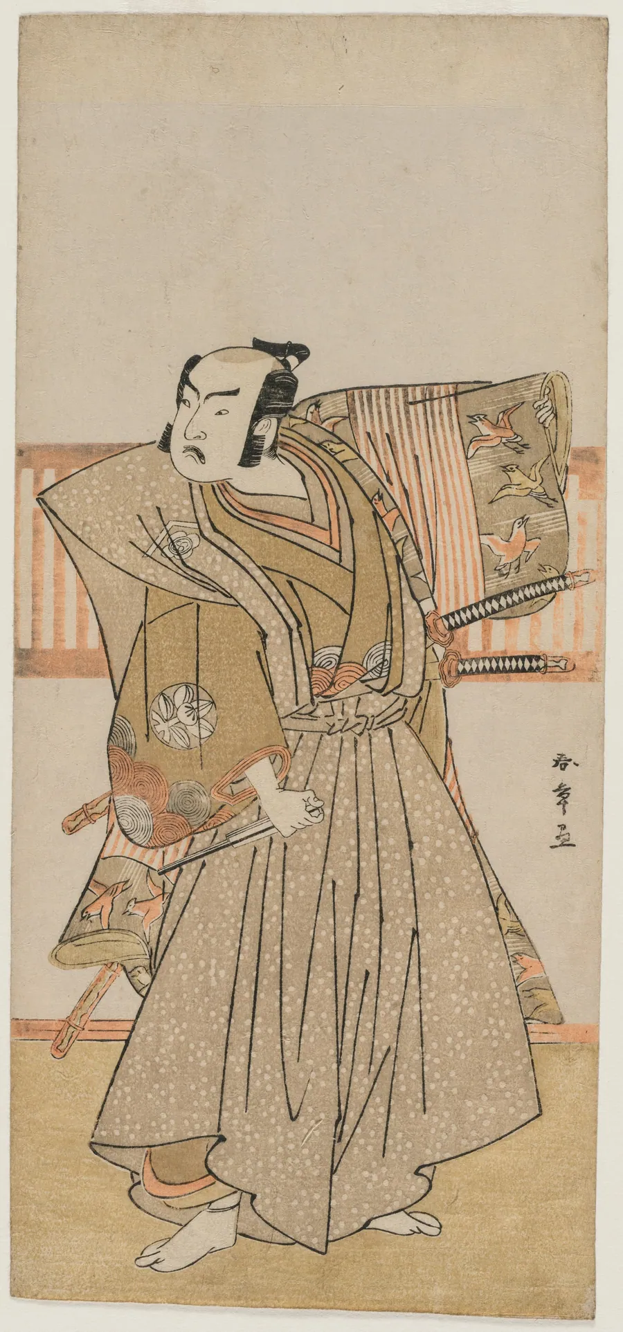 Ichimura Uzaemon IX as Soga no Juro by Katsukawa Shunshō