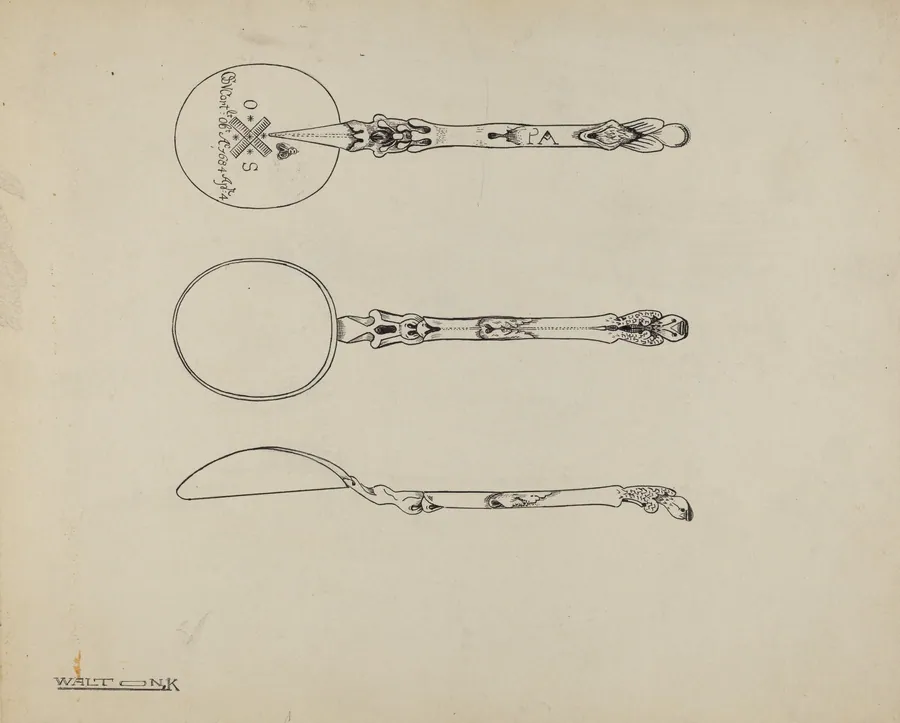 Silver Funeral Spoon by Kalamian Walton