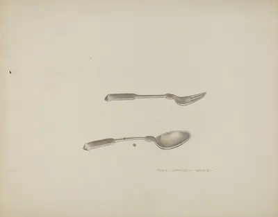 Silver Baby Spoon and Fork